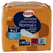 CORA SERVIETTE ULTRA-MINCE NORMAL+ CORA SERVIETTE ULTRA-MINCE NORMAL+
