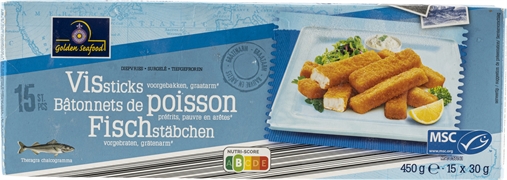 GOLDEN SEAFOOD (ALDI) BÂTONNETS DE POISSON GOLDEN SEAFOOD (ALDI) BÂTONNETS DE POISSON