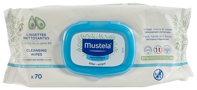 MUSTELA LINGETTES NETTOYANTES PEAU NORMALE MUSTELA LINGETTES NETTOYANTES PEAU NORMALE