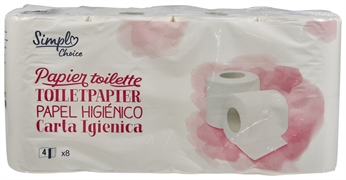 SIMPL CHOICE (CARREFOUR) PAPIER TOILETTE 4-EPAISSEURS SIMPL CHOICE (CARREFOUR) PAPIER TOILETTE 4-EPAISSEURS