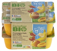 CARREFOUR BIO FROMAGES FRAIS AUX FRUITS