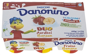 DANONE DANONINO DUO FRAISE BANANE
