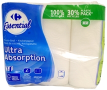 ESSENTIAL (CARREFOUR) ULTRA ABSORPTION ESSUIE-TOUT 3 ÉPAISSEURS