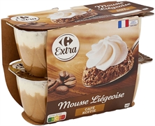 CARREFOUR EXTRA EXTRA MOUSSE LIÉGEOISE CAFÉ