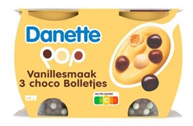 DANONE DANETTE POP SAVEUR VANILLE & 3 BOULES CHOCO