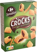 CARREFOUR SENSATION CÉRÉALES POUR PETIT DÉJEUNER AVEC 35% DE FOURRAGE AU CHOCOLAT-NOISETTE AROMATISÉ