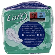 LOFT (ALDI) SERVIETTES HYGIÉNIQUES NORMALES AVEC AILETTES - NORMAL PLUS