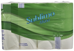 SUBLIMO (ALDI) PAPIER TOILETTE MAXI 2 ÉPAISSEURS