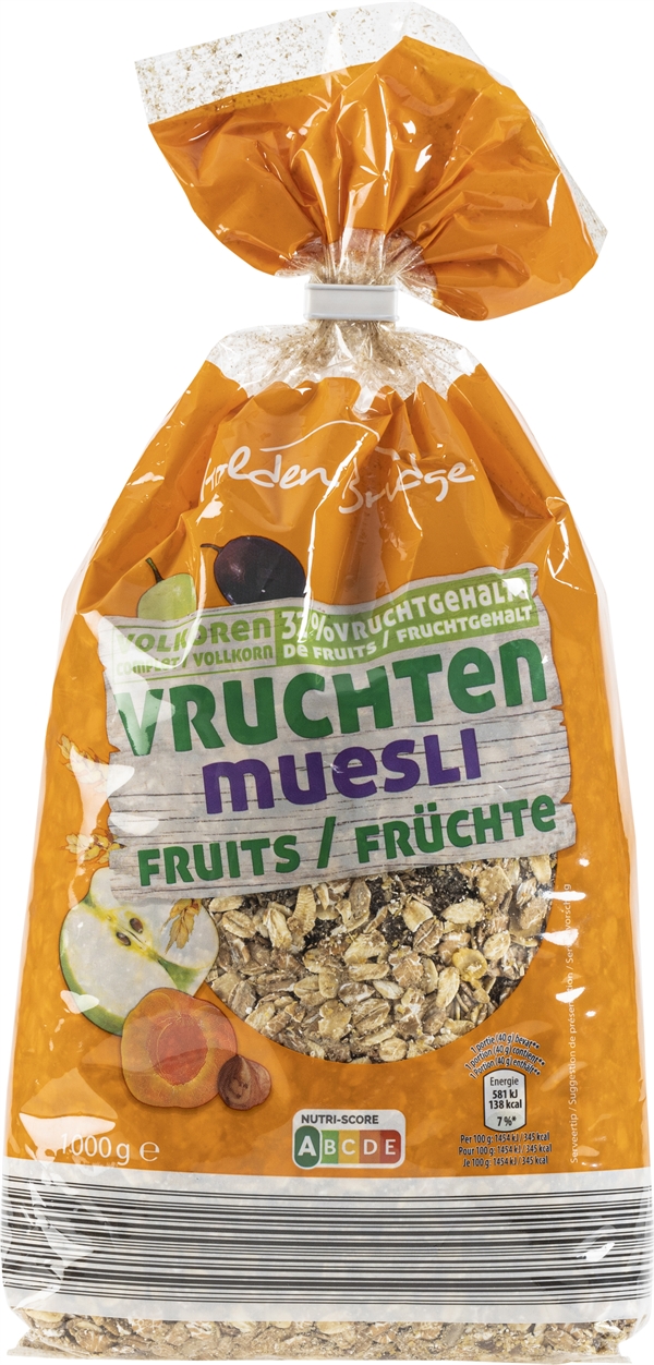 GOLDEN BRIDGE (ALDI) MUESLI FRUITS test complet, prix et avis de nos